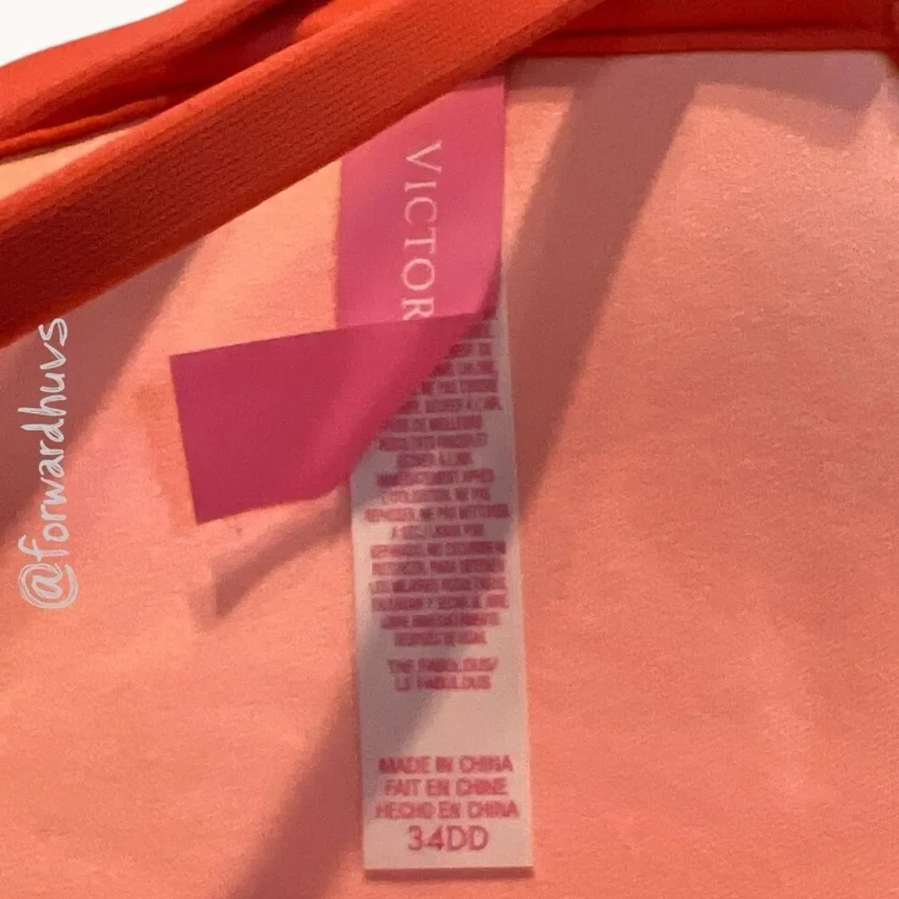 Victoria’s Secret The Fabulous Strappy Bikini Top – Size 34DD